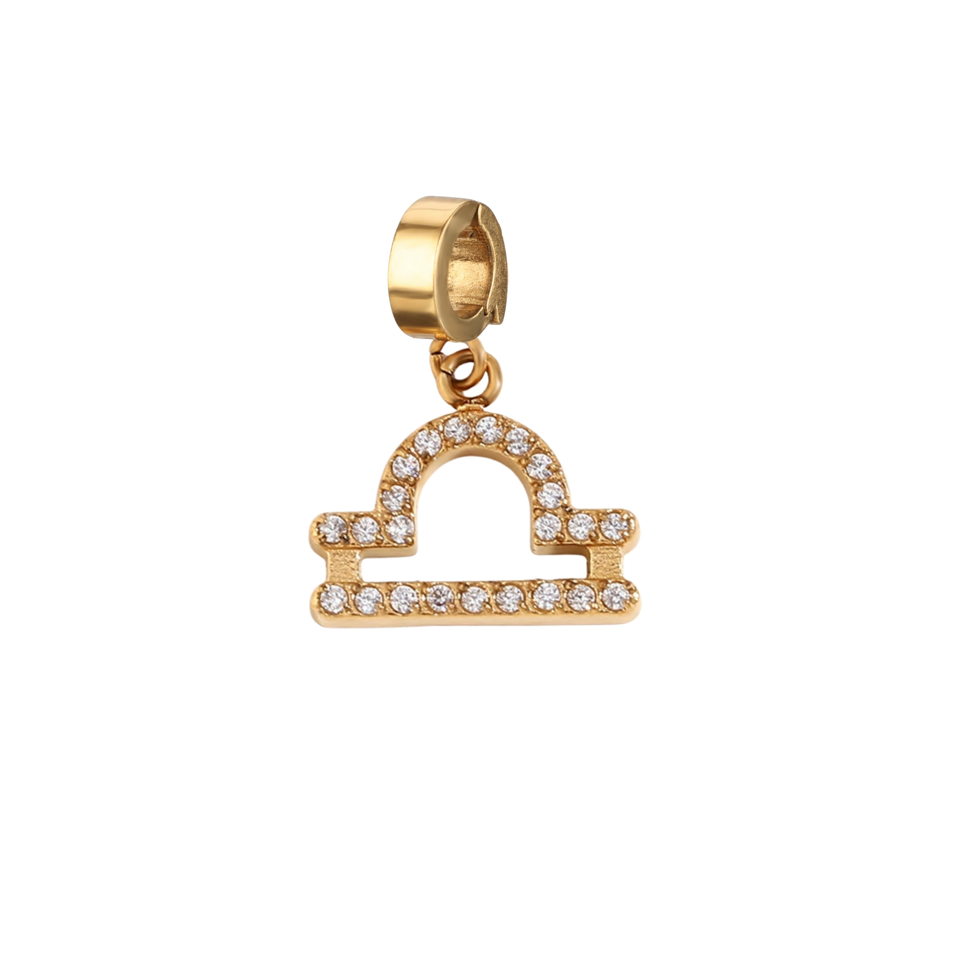 Orenza Libra Zircon Glow Charm - Crystal Zodiac Charm - The Astra Collection
