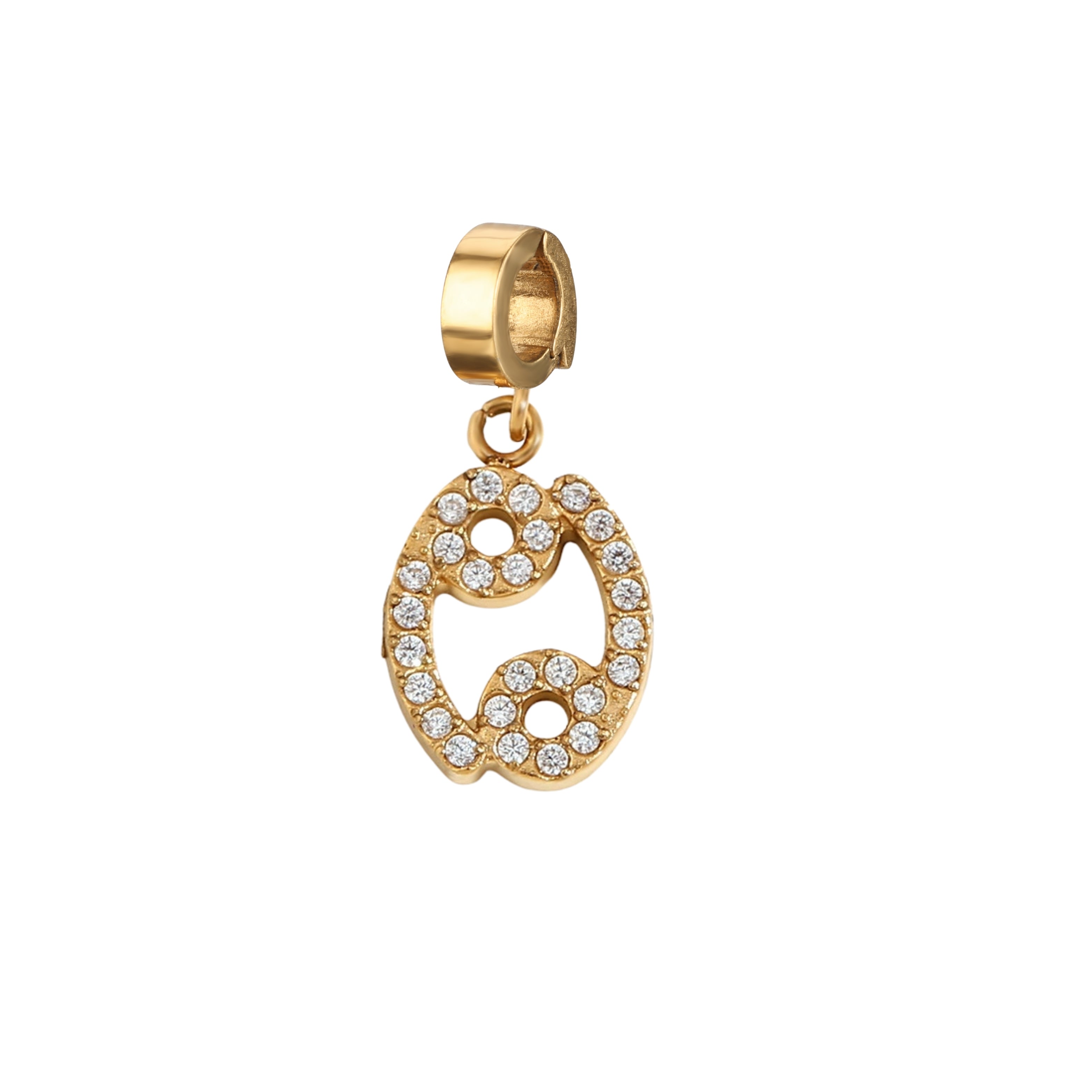 Orenza Cancer Zircon Glow Charm - Crystal Zodiac Charm - The Astra Collection