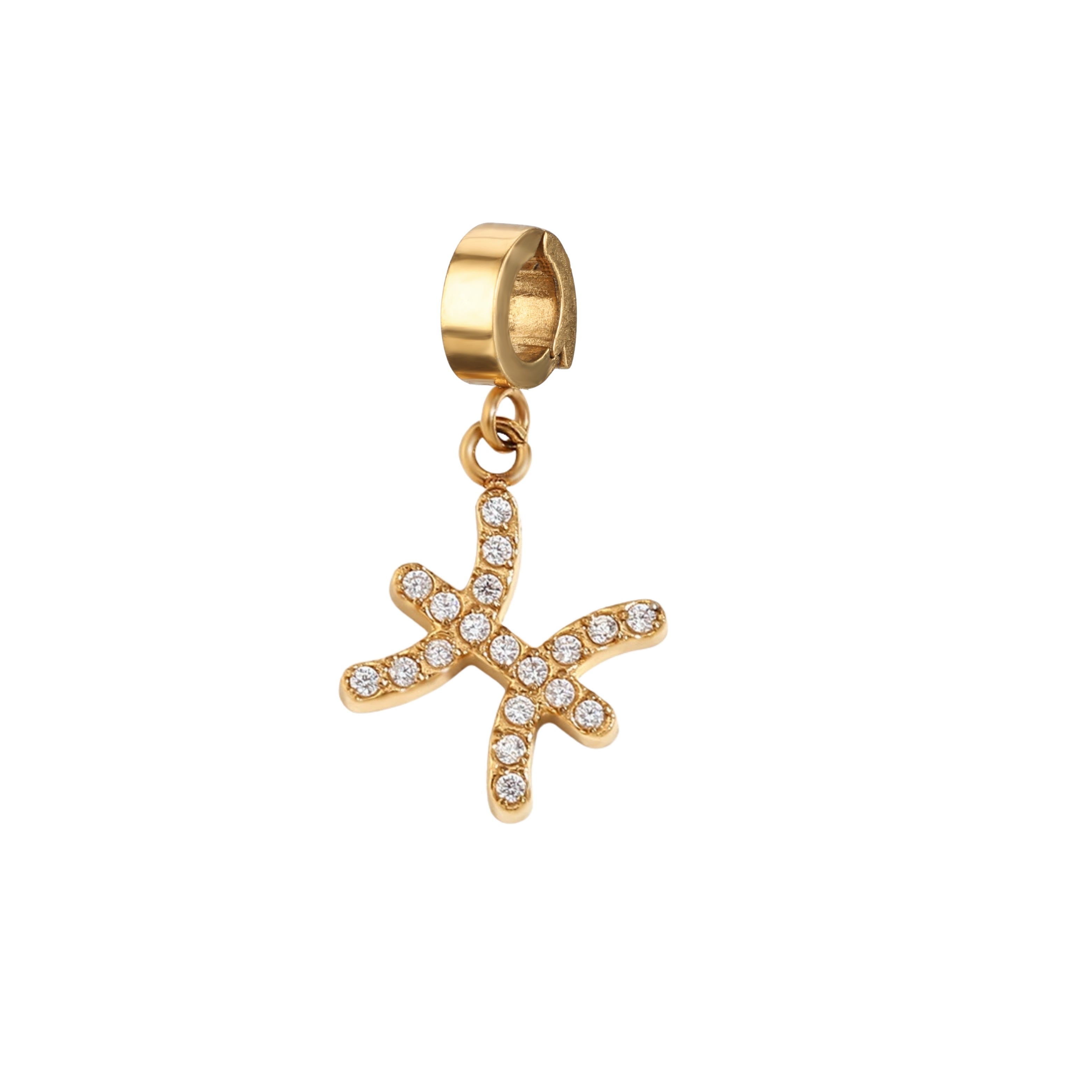 Orenza Pisces Zircon Glow Charm - Crystal Zodiac Charm - The Astra Collection