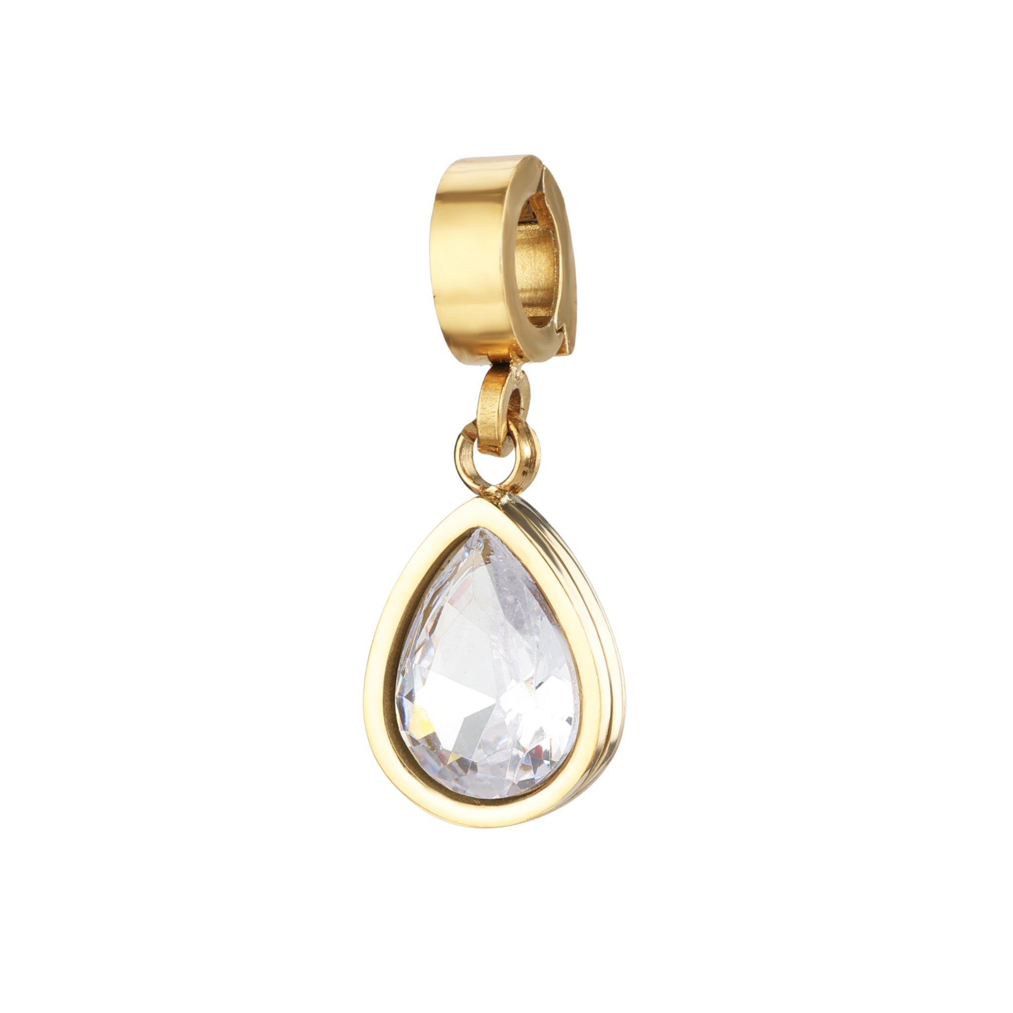 Orenza June Pearl Drop Charm - Teardrop Birthstone Charm - The Droplet Collection
