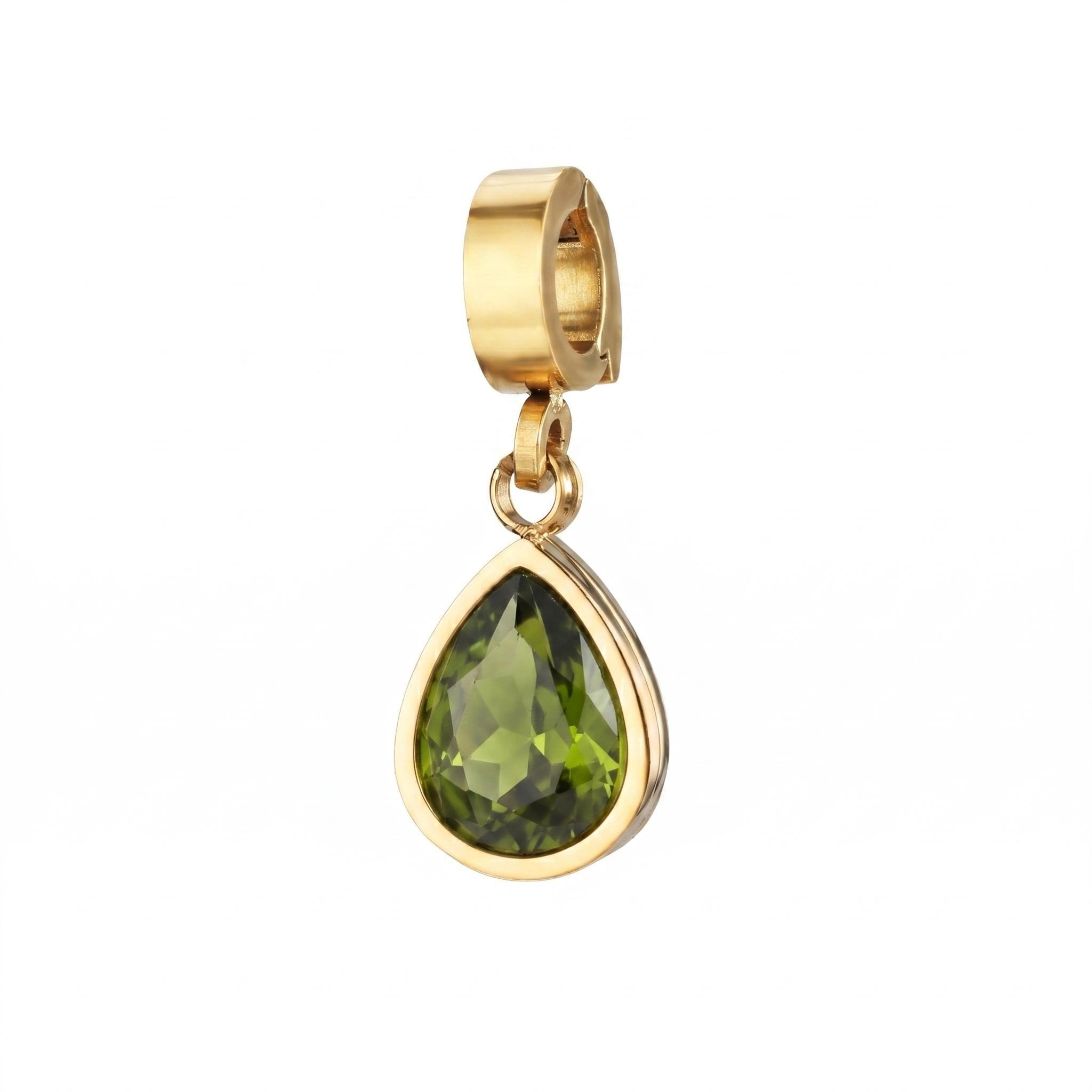 Orenza January Garnet Drop Charm - Teardrop Birthstone Charm - The Droplet Collection