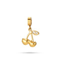 Gold Cherry Charm