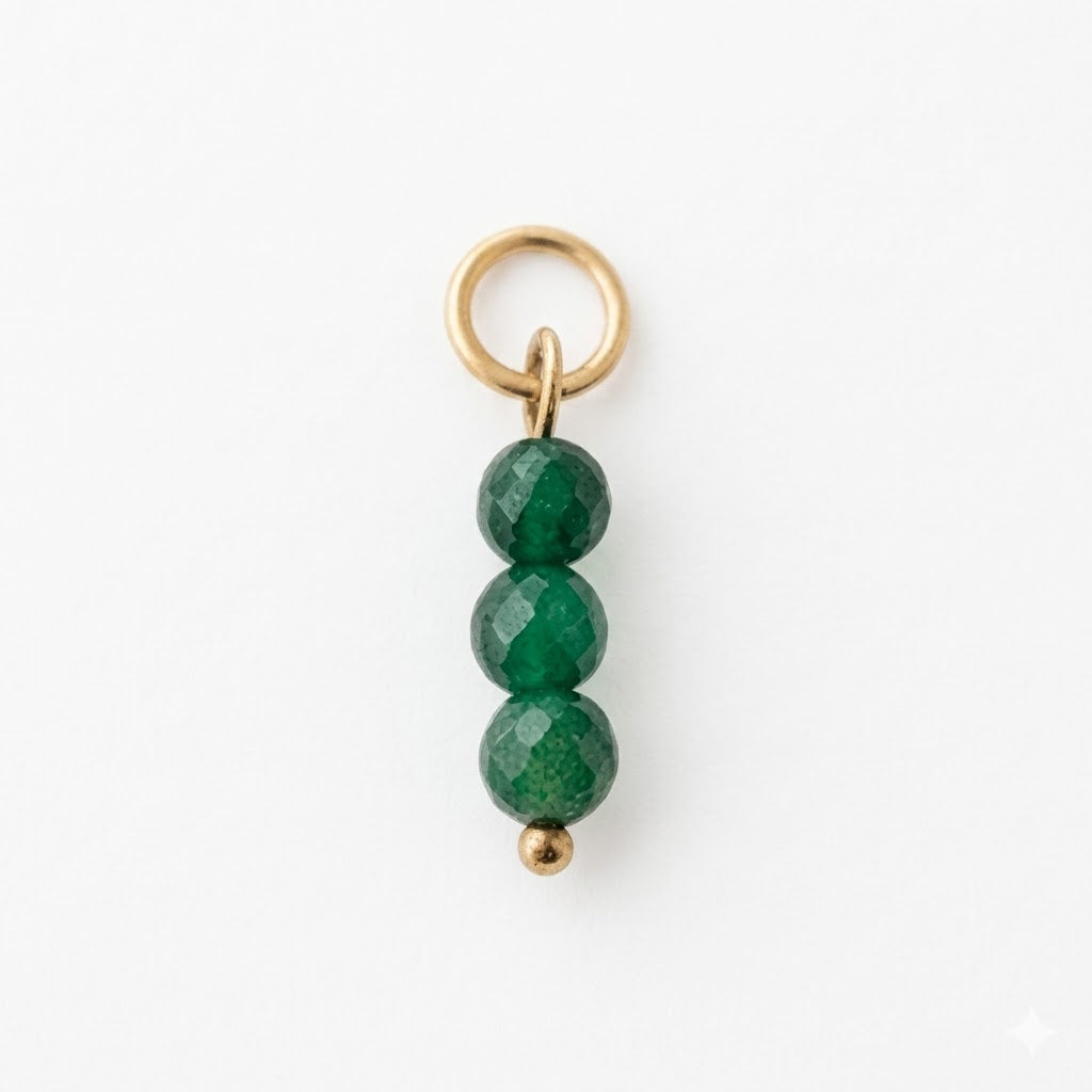 Orenza The Moss Charm - Green Bead Charm - The Core Elements Collection