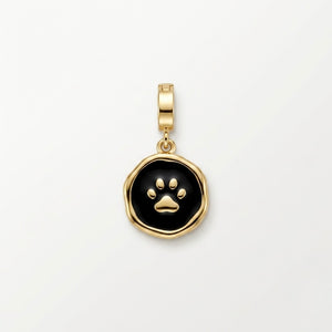 Paw Print Enamel Charm