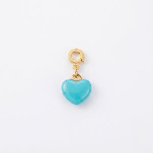 Turquoise Heart Charm