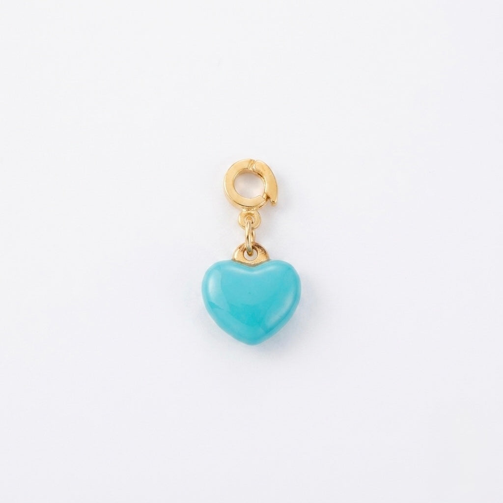 Turquoise Heart Charm