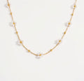 Pearl and Gold Bead Necklace