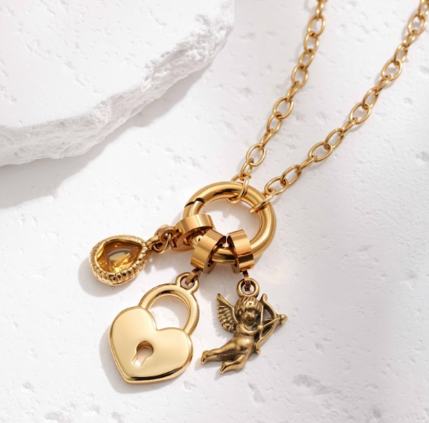 Orenza Link Gold Chain - Styled Product Shot