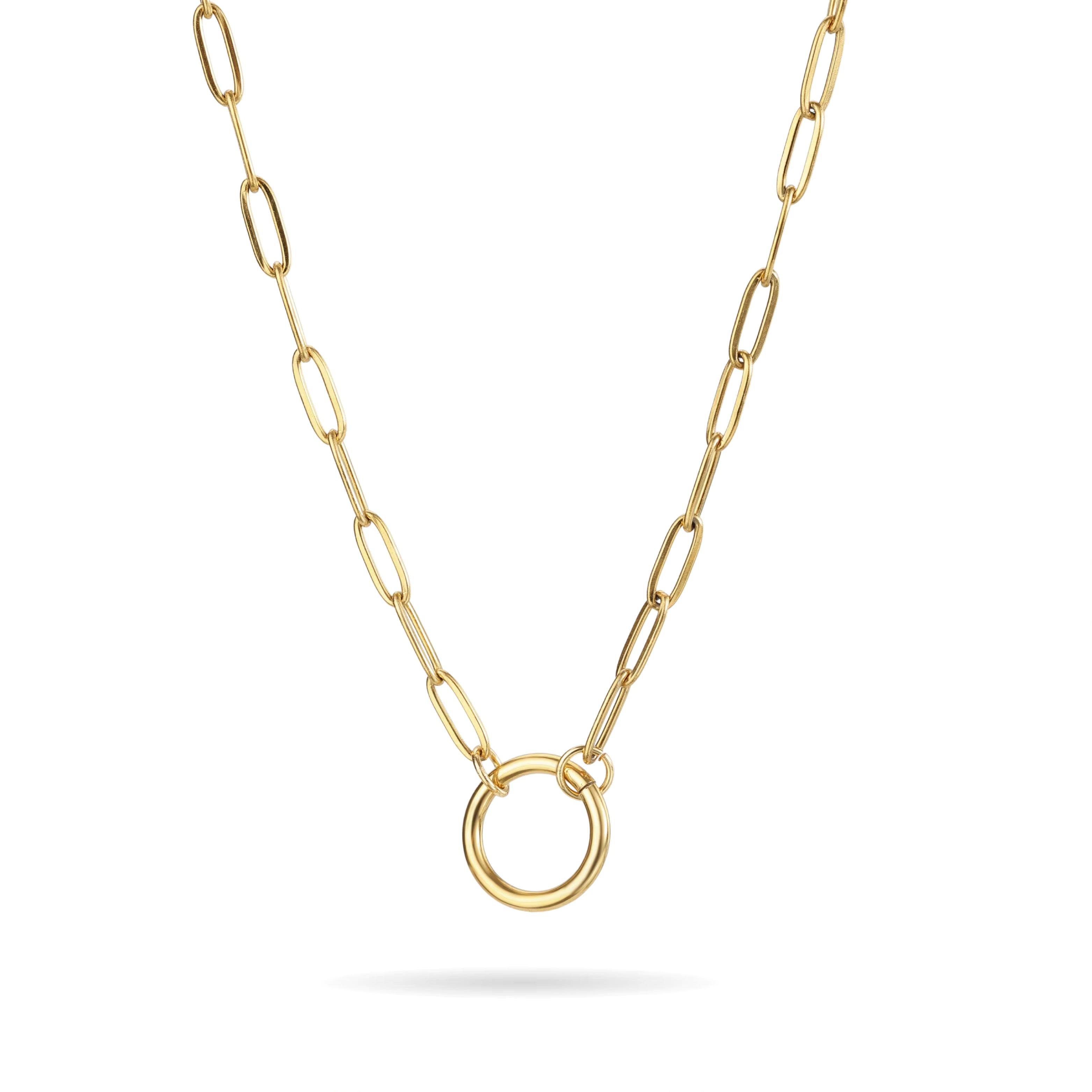 Orenza Link Gold Chain - 18K Gold Link Chain Necklace - Waterproof Jewelry USA
