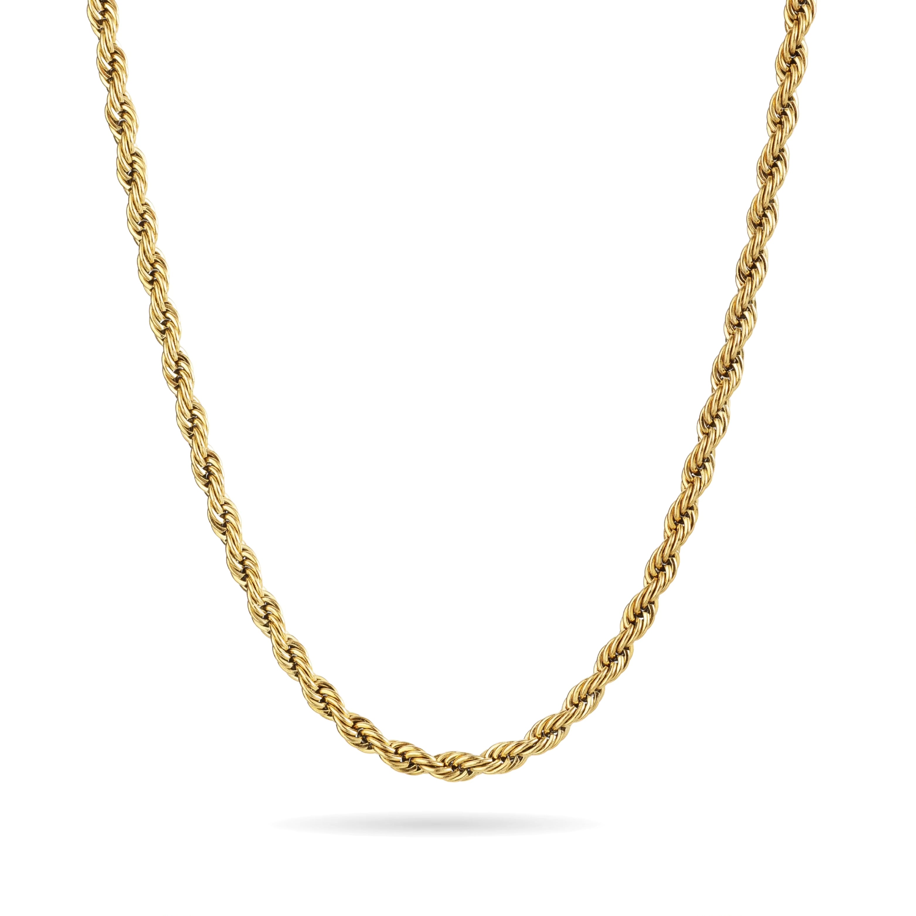 Orenza Twisted Gold Chain - Close-Up Texture Detail