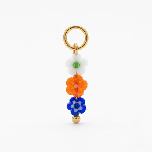 Orenza Bloom Charm – Millefiori Glass Flower Charm