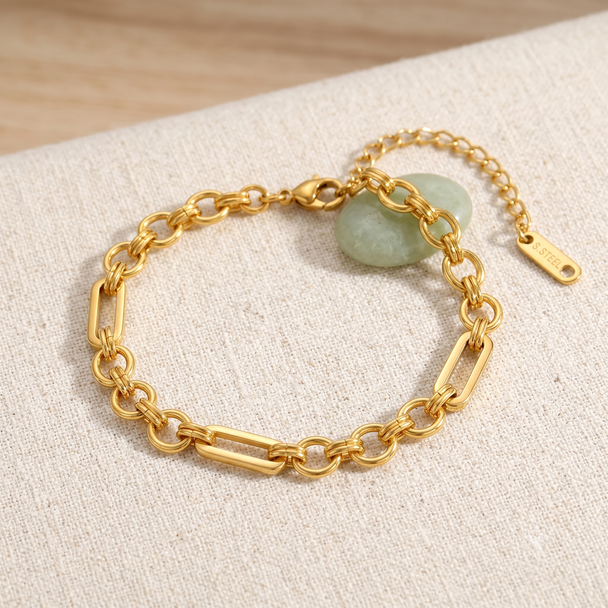Mixed-Link Chain Bracelet