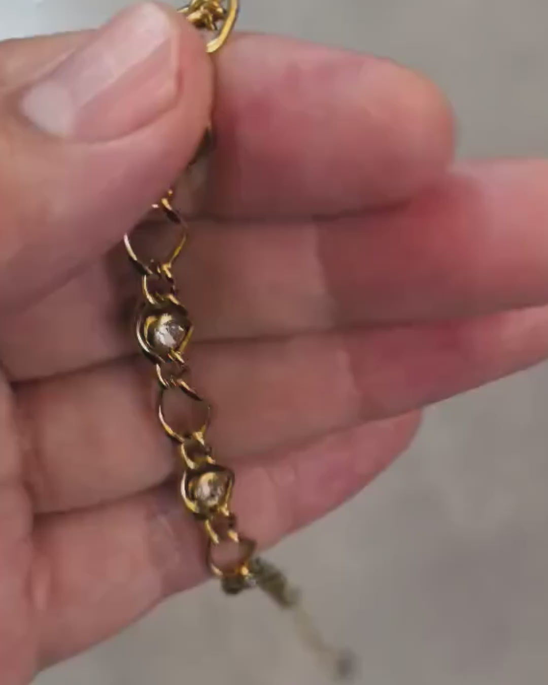 Gold Zircon bracelet