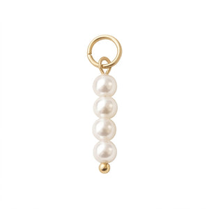 Orenza The Blush Charm - White Pearl Bead Charm - The Core Elements Collection