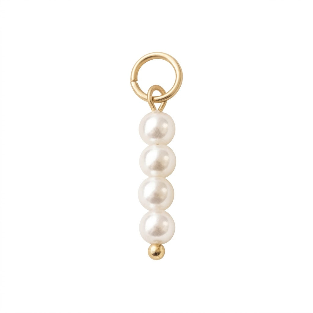 Orenza The Blush Charm - White Pearl Bead Charm - The Core Elements Collection